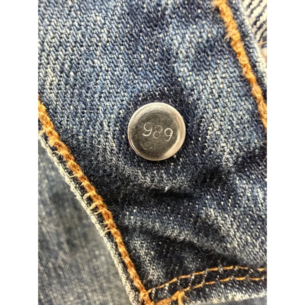 Levis 505 Jeans Mens 40x30 Blue Vintage Fade Distressed Regular‎ Fit